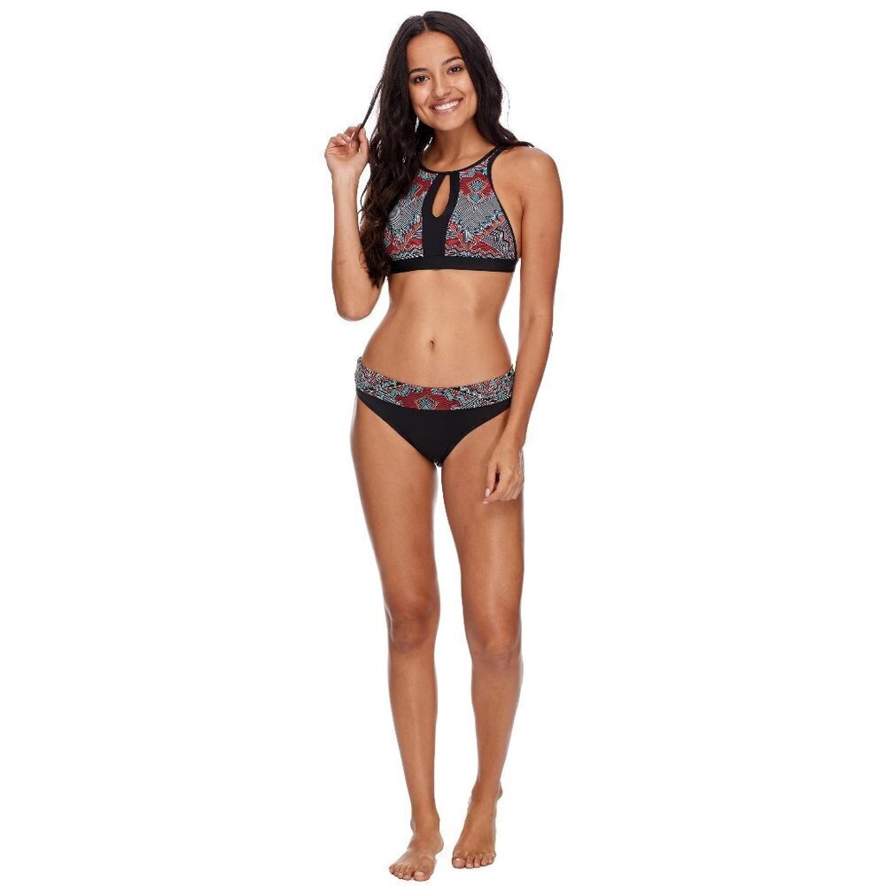 NWOT Skye black & multicolour print bikini bottom